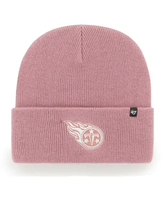 Women's '47 Brand Pink Tennessee Titans Haymaker Cuffed Knit Hat