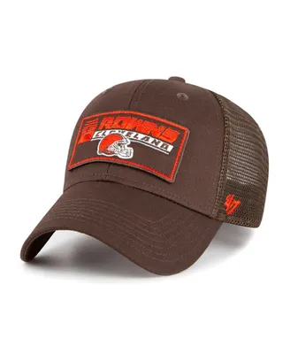 Big Boys and Girls '47 Brand Brown Cleveland Browns Levee Mvp Trucker Adjustable Hat