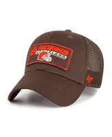 Big Boys and Girls '47 Brand Brown Cleveland Browns Levee Mvp Trucker Adjustable Hat