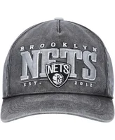 Men's '47 Brand Black Brooklyn Nets Fontana Hitch Snapback Hat