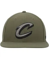 Men's '47 Brand Olive Cleveland Cavaliers Ballpark Camo Captain Snapback Hat