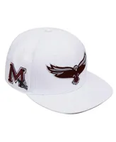 Men's Pro Standard White Maryland Eastern Shore Hawks Mascot Evergreen Wool Snapback Hat