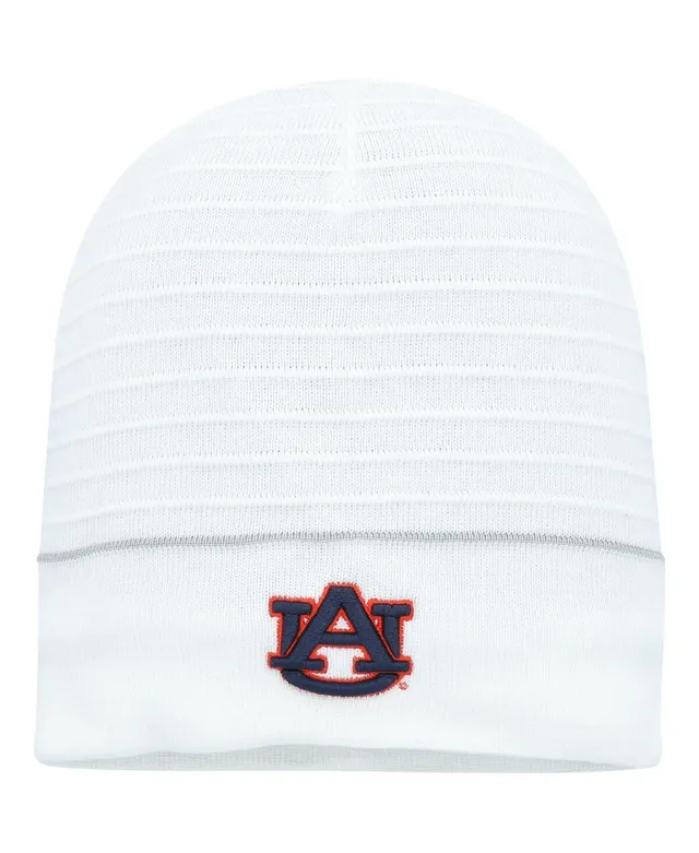 Auburn Tigers New Era Banner Cuffed Knit Beanie Hat with Pom - Navy Orange