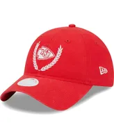 Women's New Era Red Kansas City Chiefs Leaves 9TWENTY Adjustable Hat