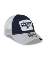 Men's New Era Navy, Gray Dallas Cowboys Patch Two-Tone 9FORTY Snapback Hat