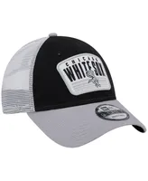 Men's New Era Black Chicago White Sox Two-Tone Patch 9FORTY Snapback Hat