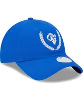 Women's New Era Royal Los Angeles Rams Leaves 9TWENTY Adjustable Hat