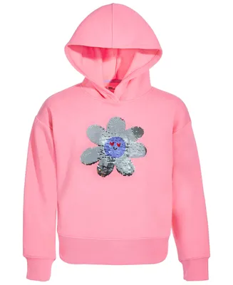 Epic Threads Big Girls Daisy Flip-Sequin Hoodie, Created for Macy's