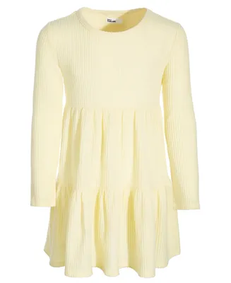 Epic Threads Toddler & Little Girls Long-Sleeve Waffled Tiered Dress, Created for Macy's