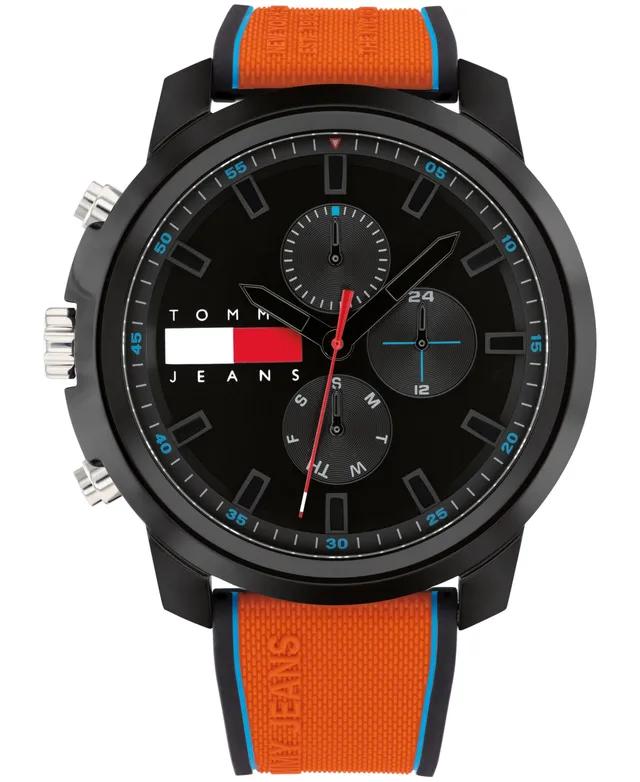Tommy Hilfiger Men\'s Mall Hawthorn Silicone Watch Multifunction | 50mm