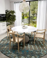 Addison Bravado Outdoor Washable ABV38 8' x Round Area Rug