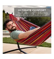 Sugift 2-person Hammock with Stand, Multi-color