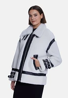 Furniq Uk Women's Shearling Jacket
