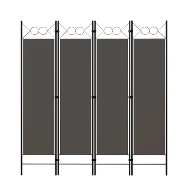 vidaXL 4-Panel Room Divider Anthracite 63"x70.9"