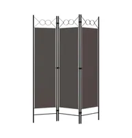 vidaXL 3-Panel Room Divider Anthracite 47.2"x70.9"