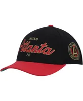 Men's Mitchell & Ness Black Atlanta United Fc Team Script 2.0 Stretch Snapback Hat