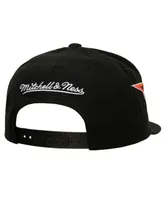 Men's Mitchell & Ness Black Philadelphia Flyers Double Trouble Lightning Snapback Hat