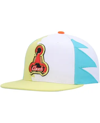 Men's Mitchell & Ness White San Jose Earthquakes Jersey Hook Snapback Hat