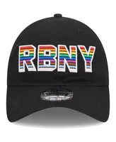 Men's New Era Black New York Red Bulls Pride 9TWENTY Adjustable Hat