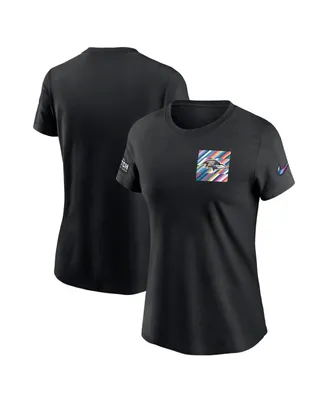 Women's Nike Black Baltimore Ravens 2023 Nfl Crucial Catch Sideline Tri-Blend T-shirt