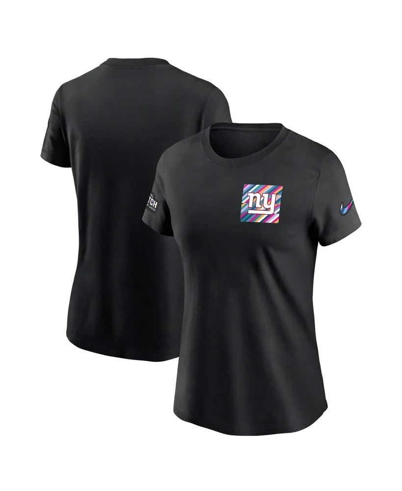 Women's Nike Black New York Giants 2023 Nfl Crucial Catch Sideline Tri-Blend T-shirt