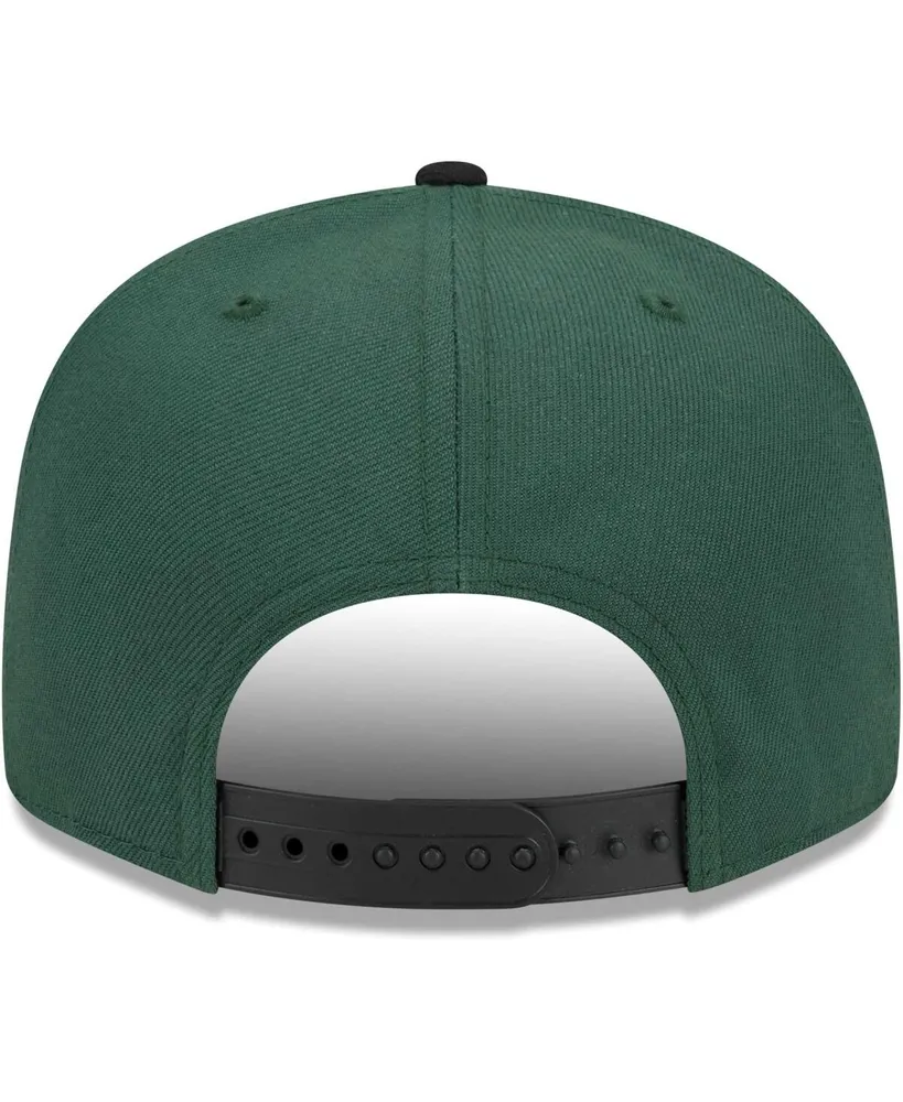 Men's New Era Hunter Green Milwaukee Bucks Banded Stars 9FIFTY Snapback Hat