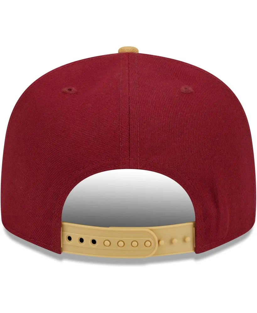 Men's New Era Wine Cleveland Cavaliers Banded Stars 9FIFTY Snapback Hat