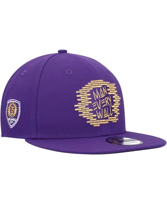 Men's New Era Purple Orlando City Sc Jersey Hook 9FIFTY Snapback Hat