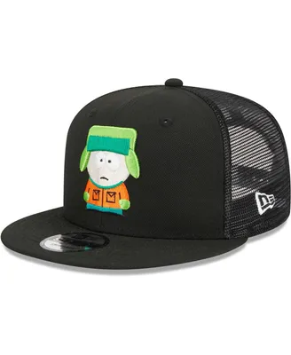 Men's New Era Black South Park Kyle Mesh Trucker 9FIFTY Snapback Hat