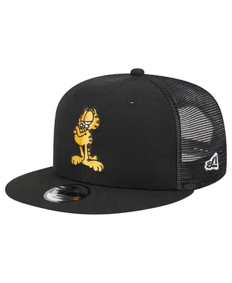 Men's New Era Black Garfield Trucker 9FIFTY Snapback Hat