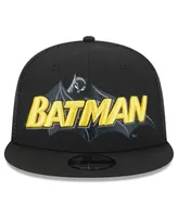 Men's New Era Black Batman Trucker 9FIFTY Snapback Hat