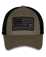 Men's Stewart-Haas Racing Team Collection Olive, Black Chase Briscoe Tonal Flag Snapback Adjustable Hat