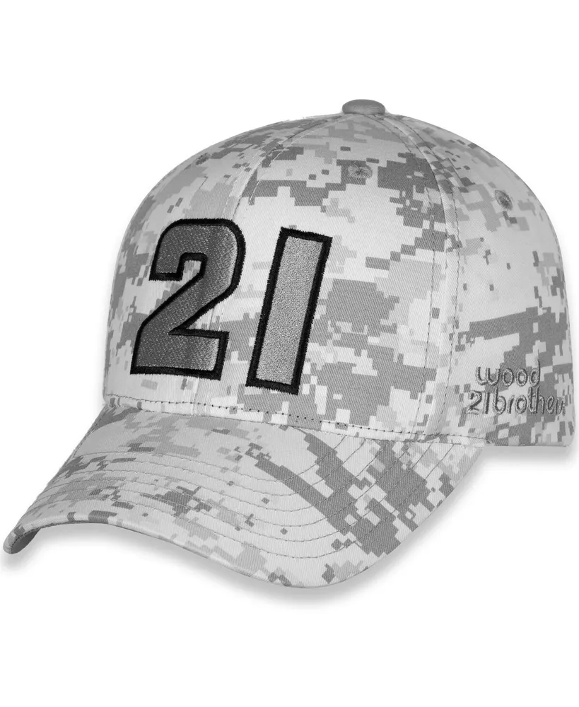 Men's Checkered Flag Sports Camo Harrison Burton Digital Snapback Adjustable Hat