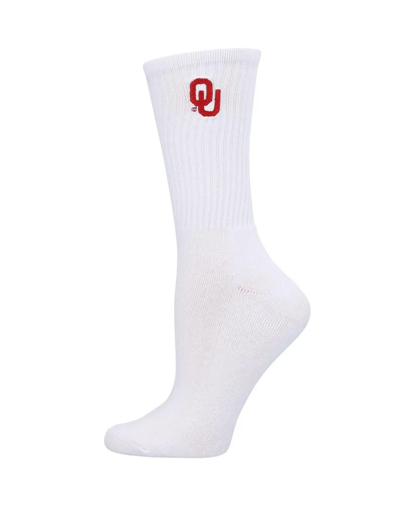 Women's ZooZatz Crimson, White Oklahoma Sooners 2-Pack Quarter-Length Socks