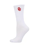 Women's ZooZatz Crimson, White Oklahoma Sooners 2-Pack Quarter-Length Socks