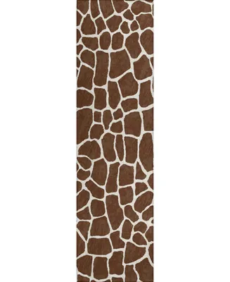 Addison Safari Outdoor Washable ASF34 2'3" x 7'6" Runner Area Rug