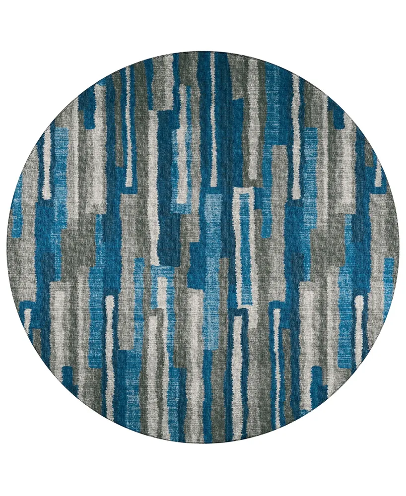 Addison Bravado Outdoor Washable ABV37 8' x Round Area Rug