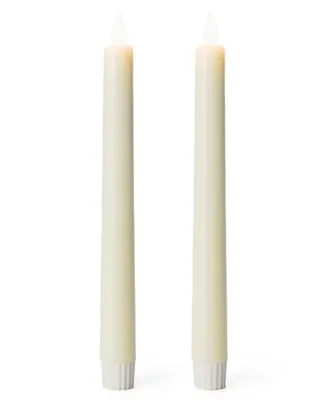 Seasonal Sutton Fluted Motion Flameless Taper Candle 1 x 9.75, Set of 2
