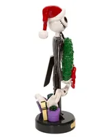 Kurt Adler 10" Disney Nightmare Before Christmas Jack Skellington with Wreath Nutcracker