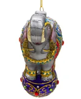 Kurt Adler 7" Bellissimo Glass Elephant Ornament