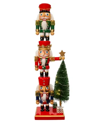 Kurt Adler 18" Battery Operated Nutcracker with Light Up Tree