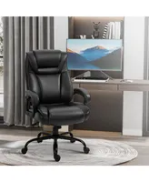 Vinsetto Big and Tall Executive Office Chair w/ Pu Leather Fabric, Wheel