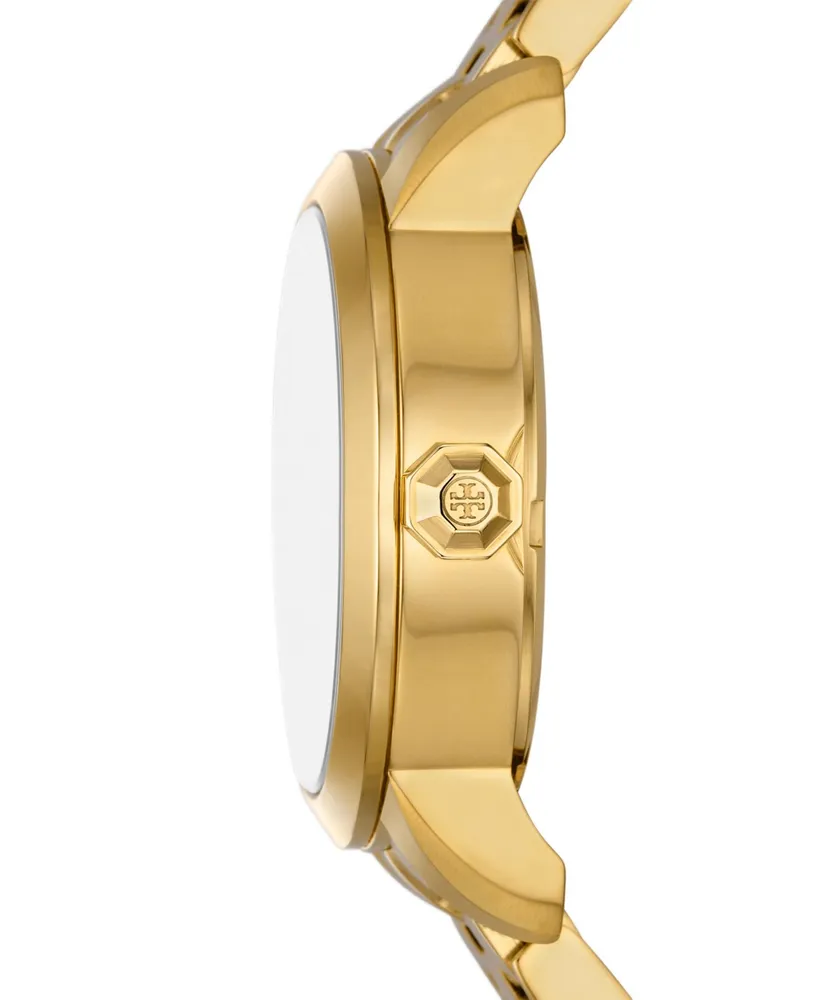 Tory Burch Women's The Tory Gold-Tone Stainless Steel Stainless Steel Bracelet Watch 34mm
