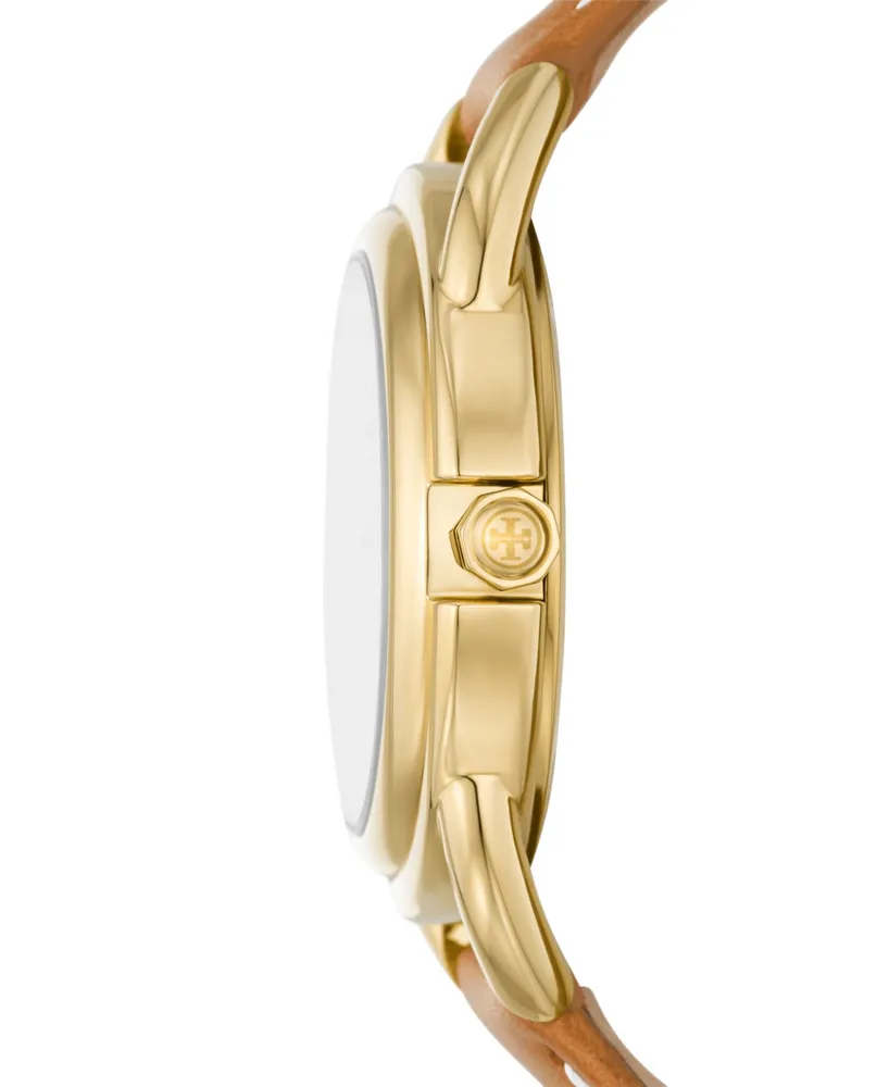Tory Burch Women's The Miller Brown Leather Strap Watch 32mm
