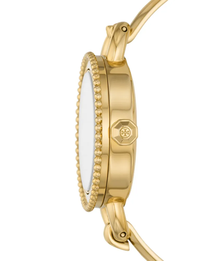 Tory Burch Women's The Miller Gold-Tone Stainless Steel Bangle Bracelet Watch 27mm Set