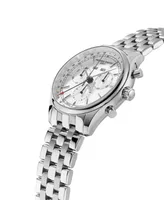 Frederique Constant Men's Swiss Chronograph Classics Stainless Steel Bracelet Watch 40mm - Silver