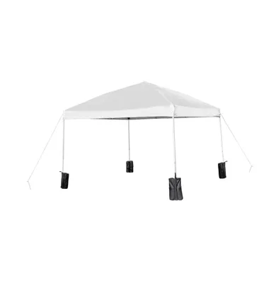 Ukko 10'X10' Weather Resistant, Uv Coated Pop Up Canopy Tent With Sandbags And Wheeled Case