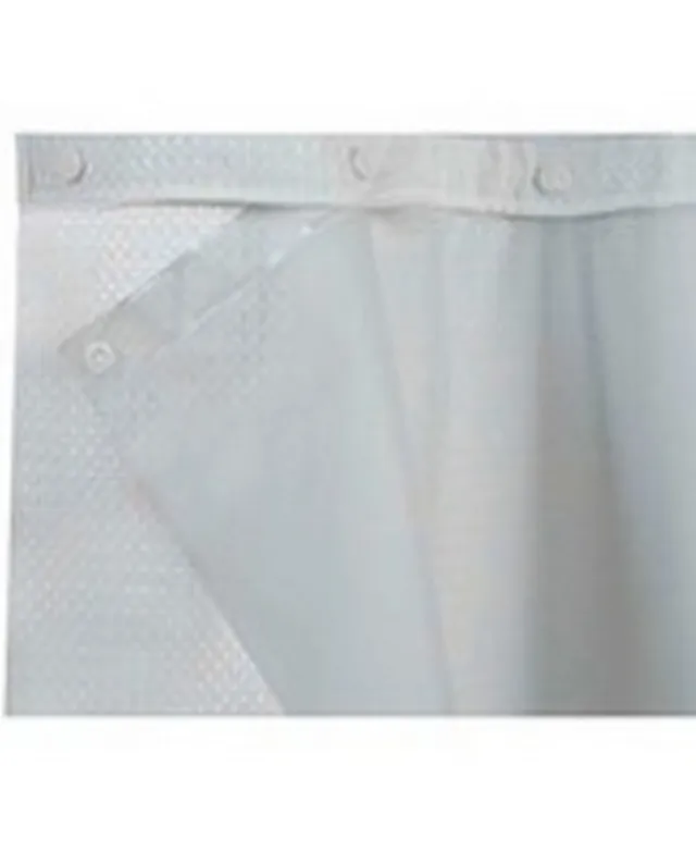 Hookless Snap-in Fabric Liner for Shower Curtains