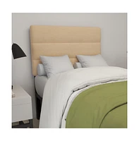 Merrick Lane Coppola Twin Headboard With Tufted Upholstery And Powder Coated Metal Frame