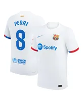 Men's Nike Pedri White Barcelona 2023/24 Away Authentic Jersey